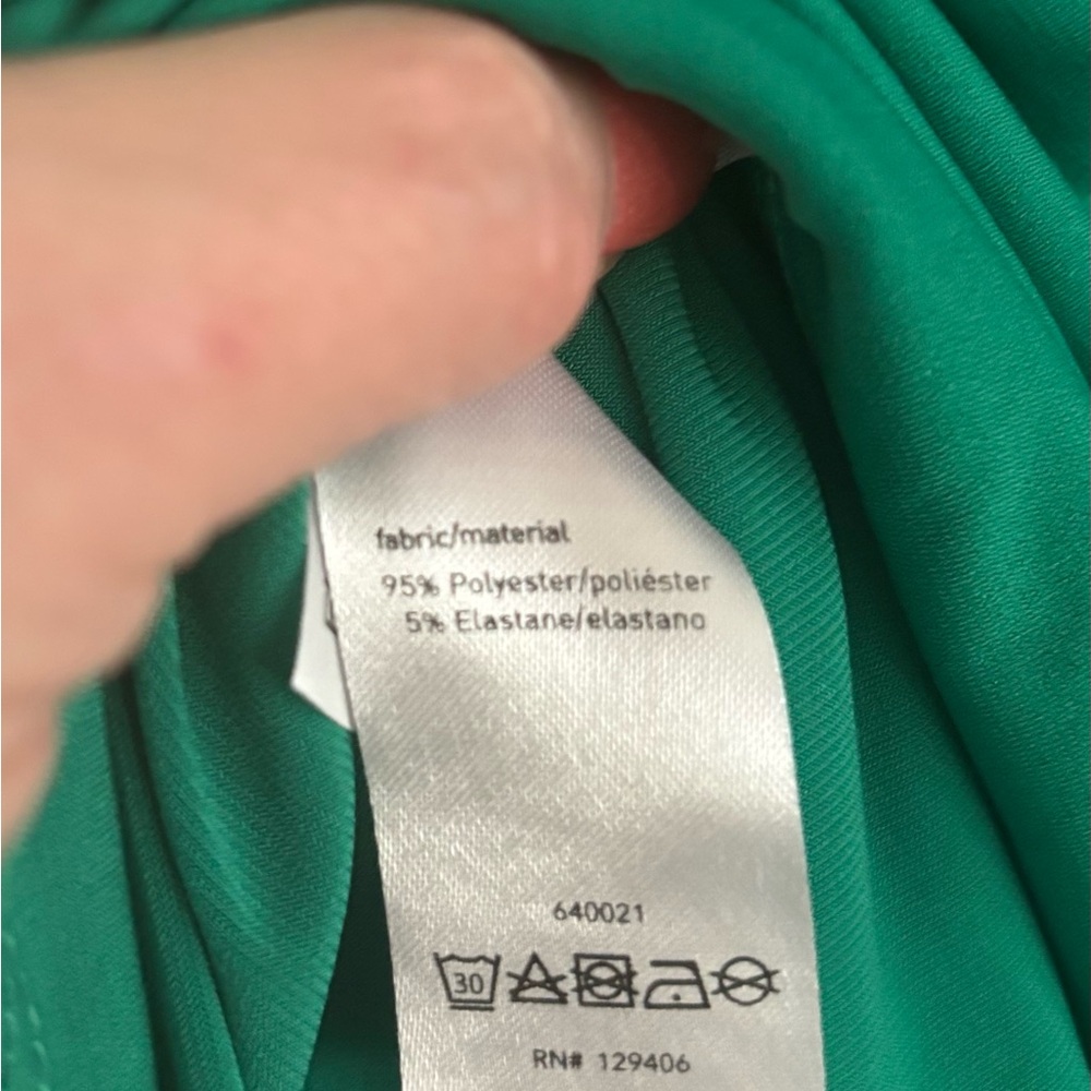 Elegant Green Drape Front Top - Picture 4 of 4